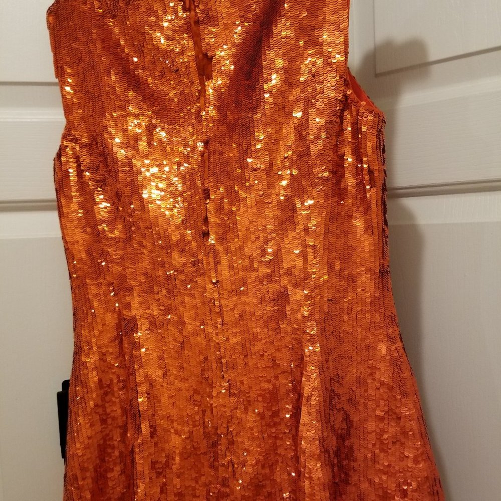 Escada, Size 6, Orange sequin
